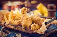 Chicken french fries